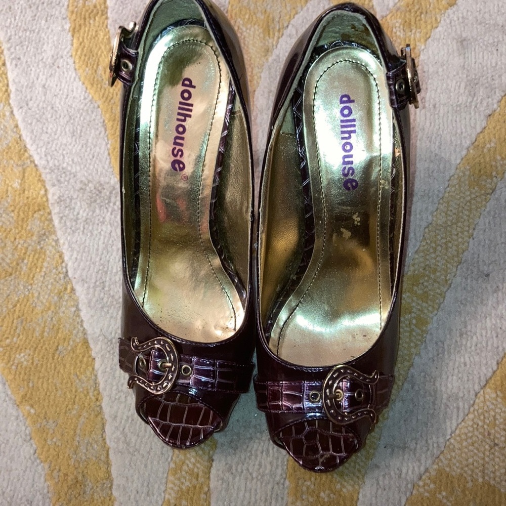Purple Patent Pumps